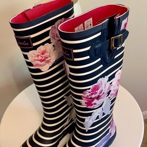 Flowered Rainboots
